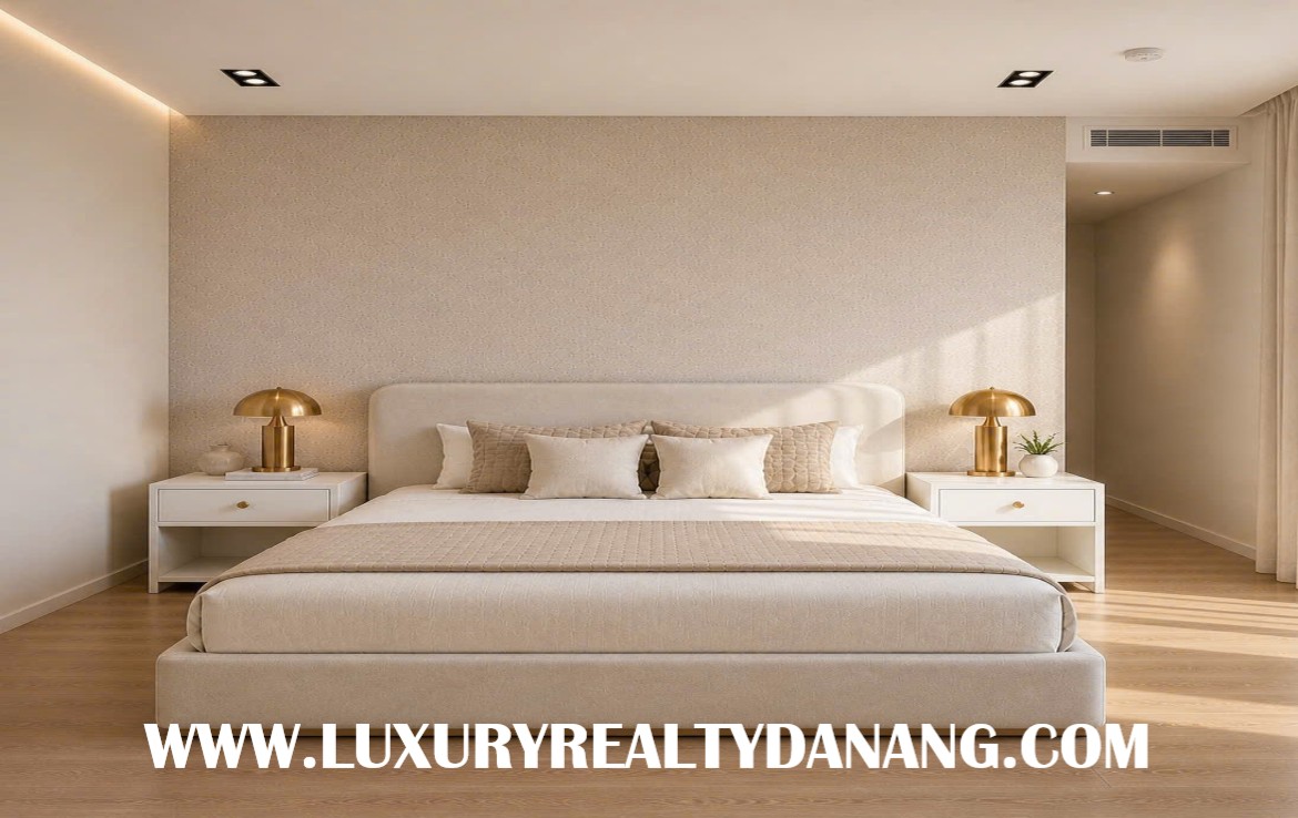 Golf course Villa rental Danang in The Dune Residences, in Vietnam, modern style