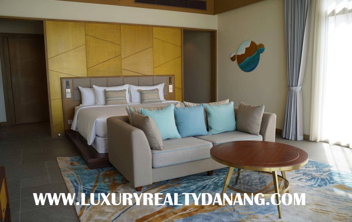 Beachfront luxury villa in Danang in five- star Fusion villas & resort, in Vietnam, five-bedrooms, close to the beach bay