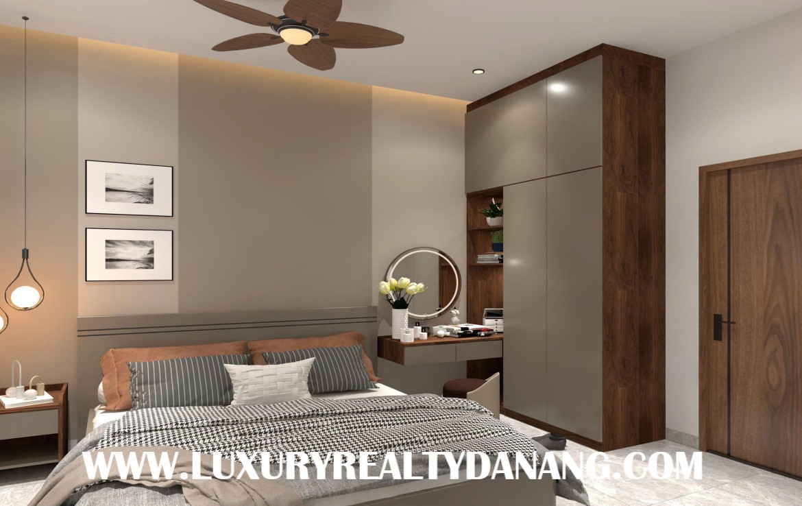 Modern house for rent Danang near Pham Van Dong beach, in Vietnam, near restaurants