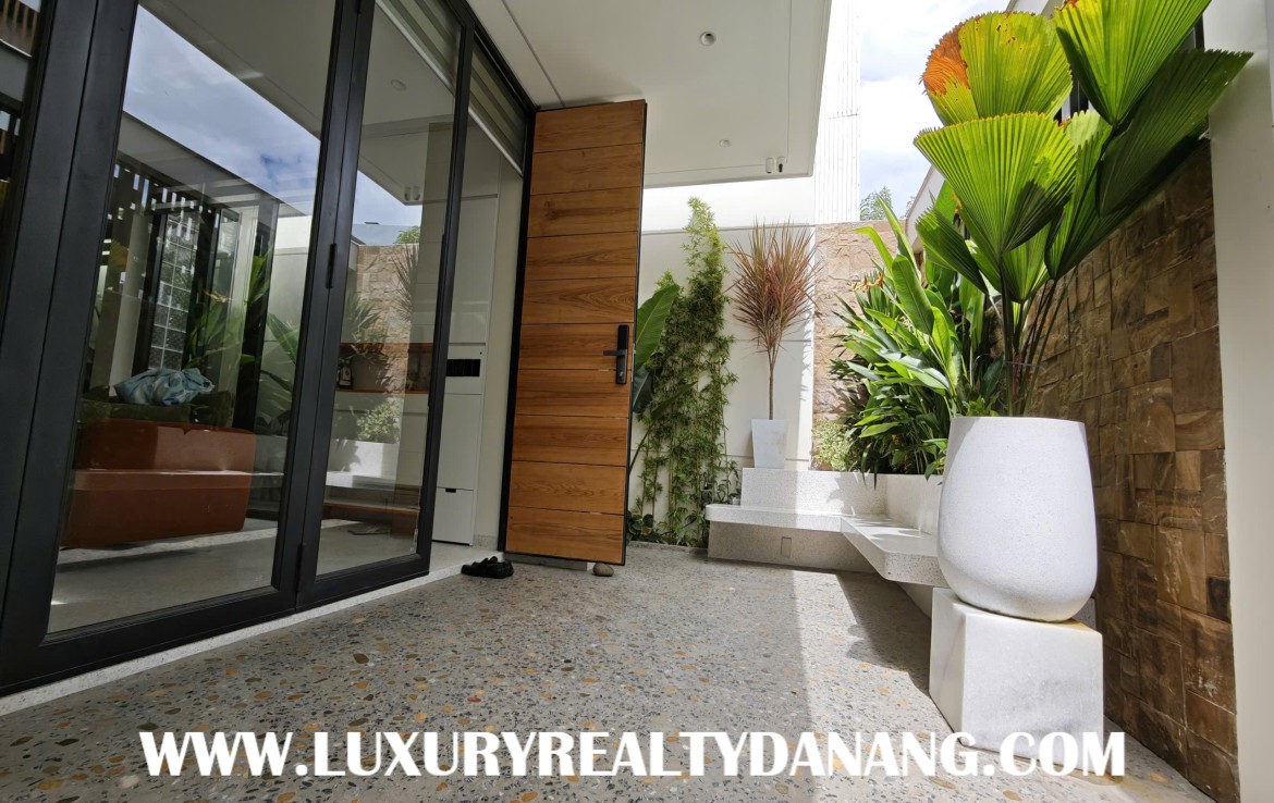 Modern house for rent Danang near Lotte Mart supermarket, in Vietnam, near Helio center