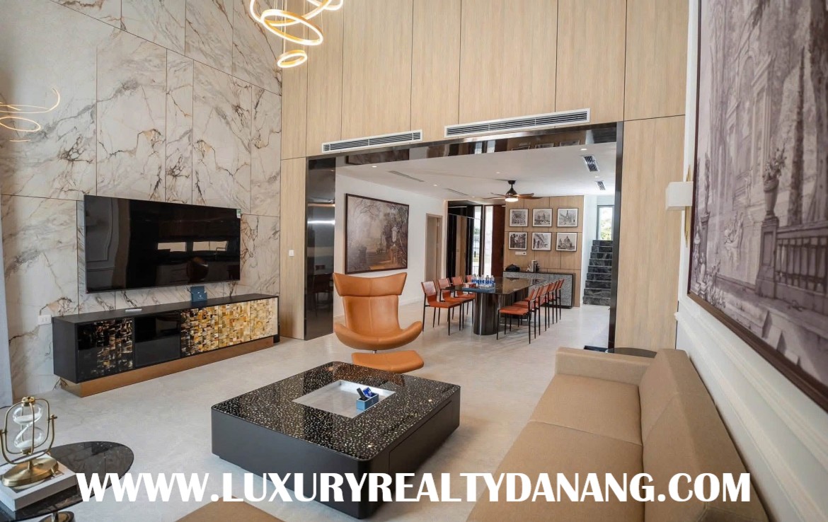 Modern villa in Danang for rent in Regal Victoria, Vietnam, near the beach