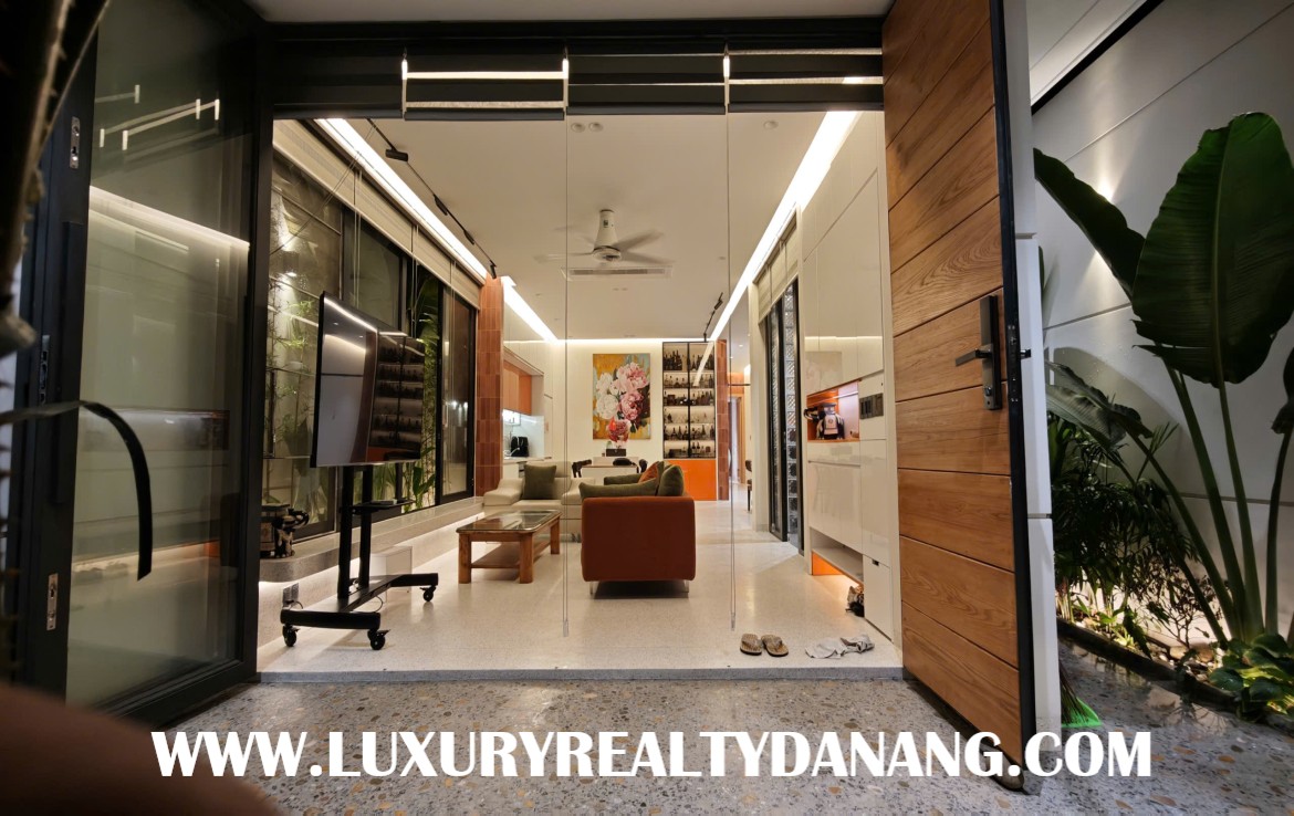 Modern house for rent Danang near Lotte Mart supermarket, in Vietnam, new construction