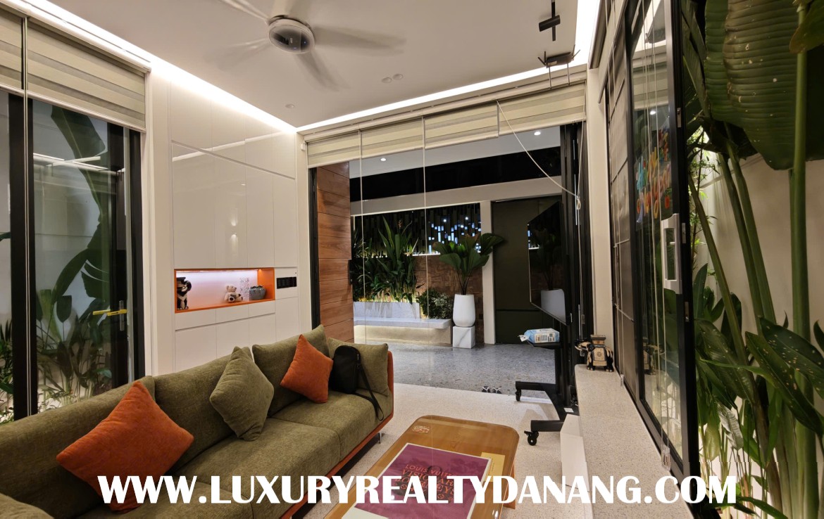 Modern house for rent Danang near Lotte Mart supermarket, in Vietnam