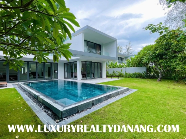 Golf course villa rental Danang in The Dune Residences, Vietnam, in the beachside