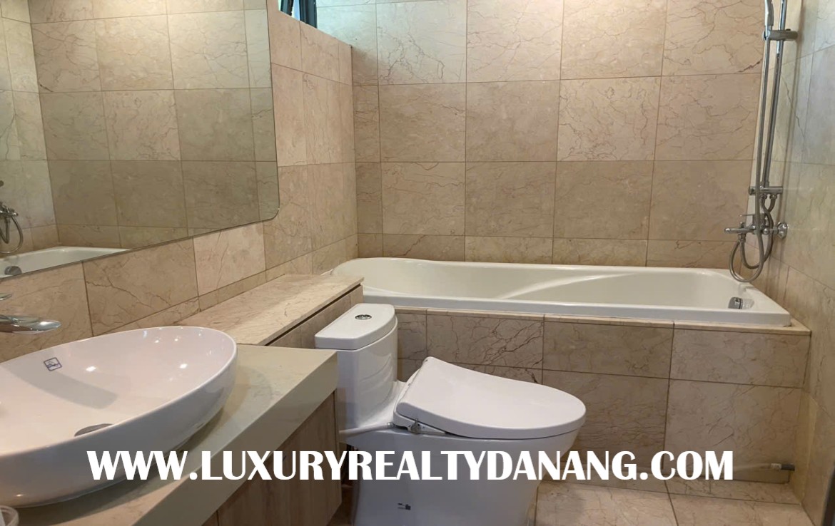 Danang Ocean villas rental in Ocean Villas and resort, Vietnam, walking to the beach bay