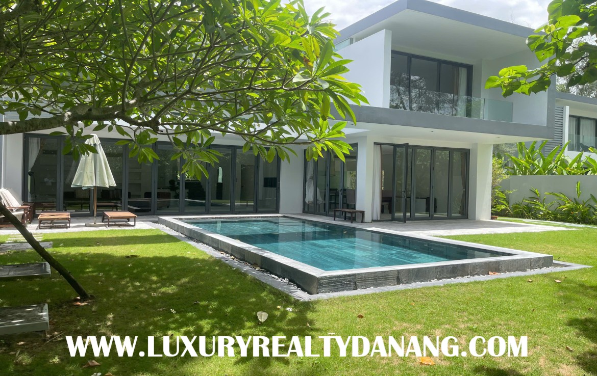 Golf course villa rental Danang in The Dune Residences, Vietnam, near the golf course