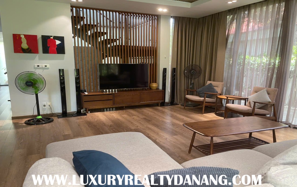 Danang Ocean villas rental in Ocean Villas and resort, Vietnam, in the beach distance