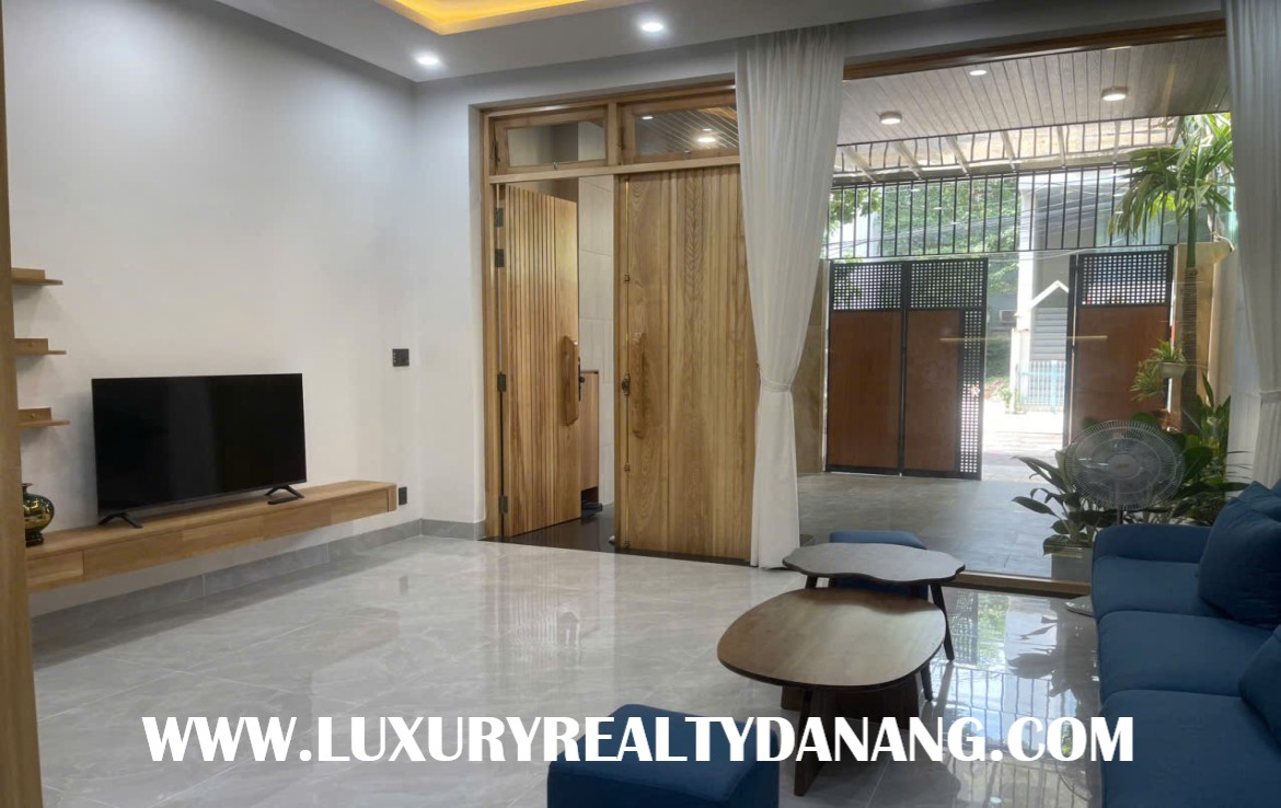 Danang beachside house for rent near Pham Van Dong beach, in Vietnam, walking to the beach