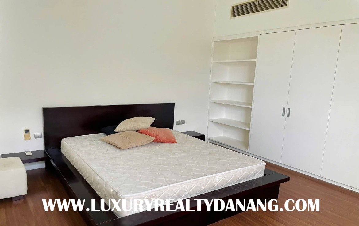 Golf course villa rental Danang in The Dune Residences, Vietnam, in the beachside