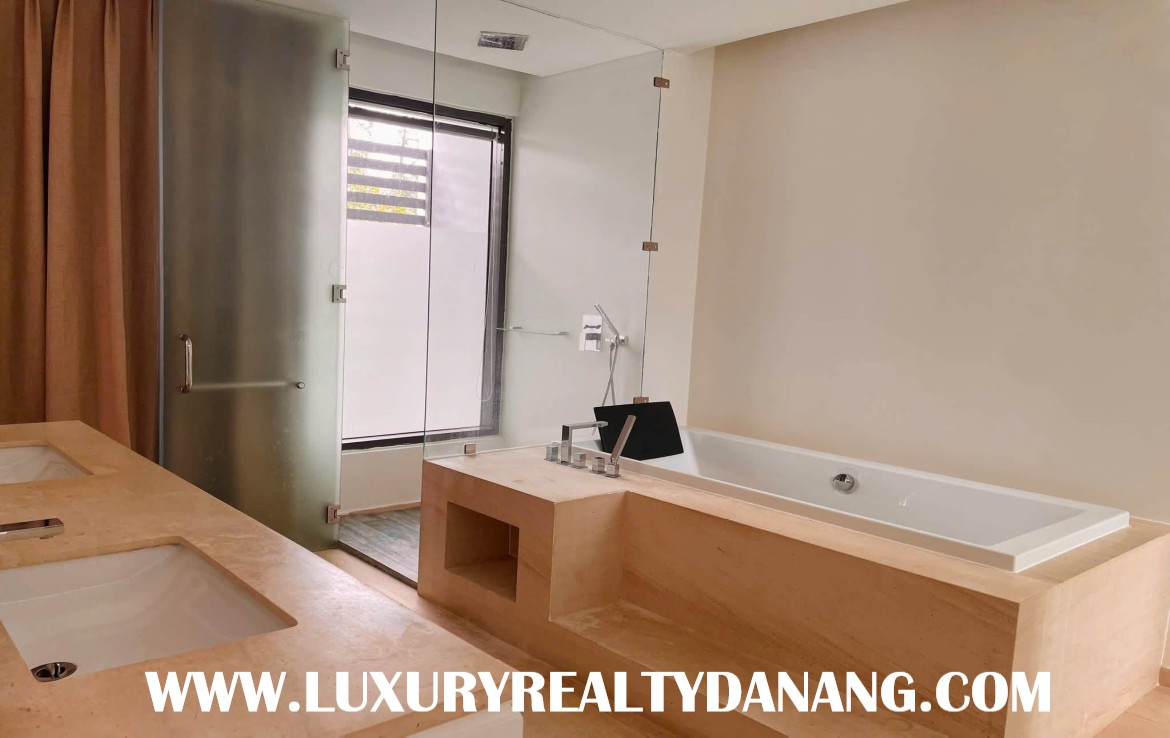 Golf course villa rental Danang in The Dune Residences, Vietnam, near the beach