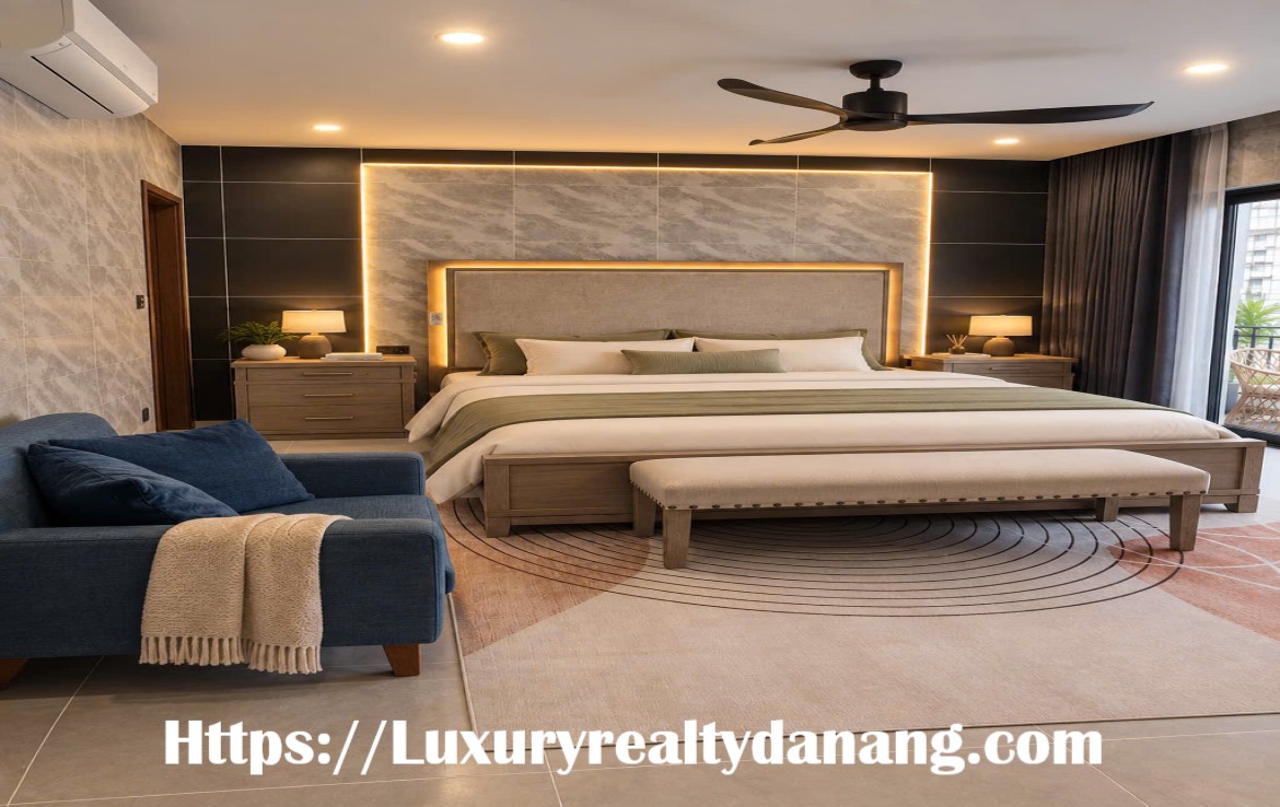 Green villa for rent Danang, near My Khe beach, in Vietnam, green design