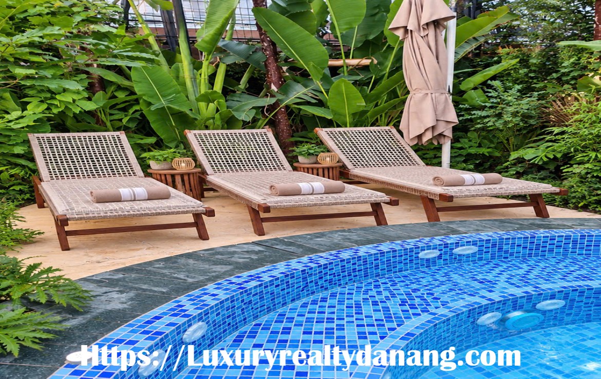Green villa for rent Danang, near My Khe beach, in Vietnam