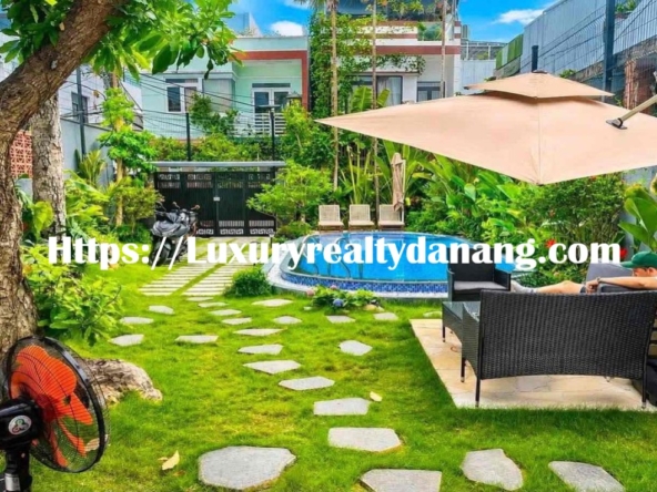 Green villa for rent Danang, near My Khe beach, in Vietnam