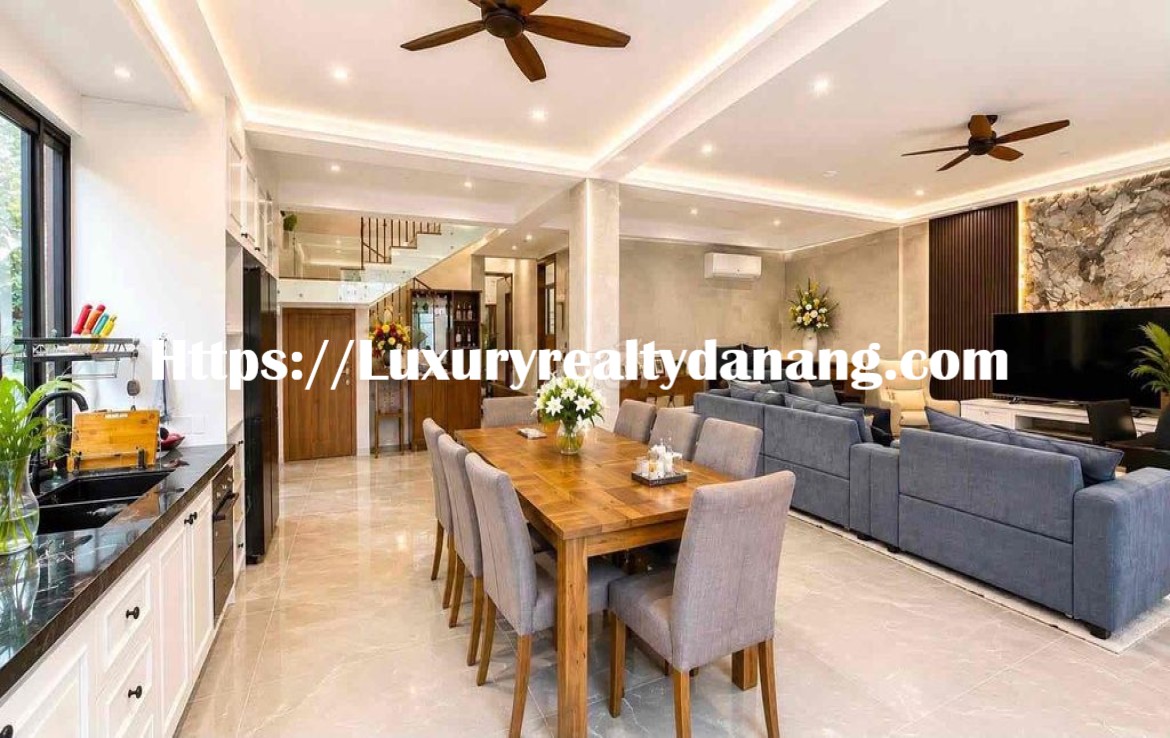 Green villa for rent Danang, near My Khe beach, in Vietnam