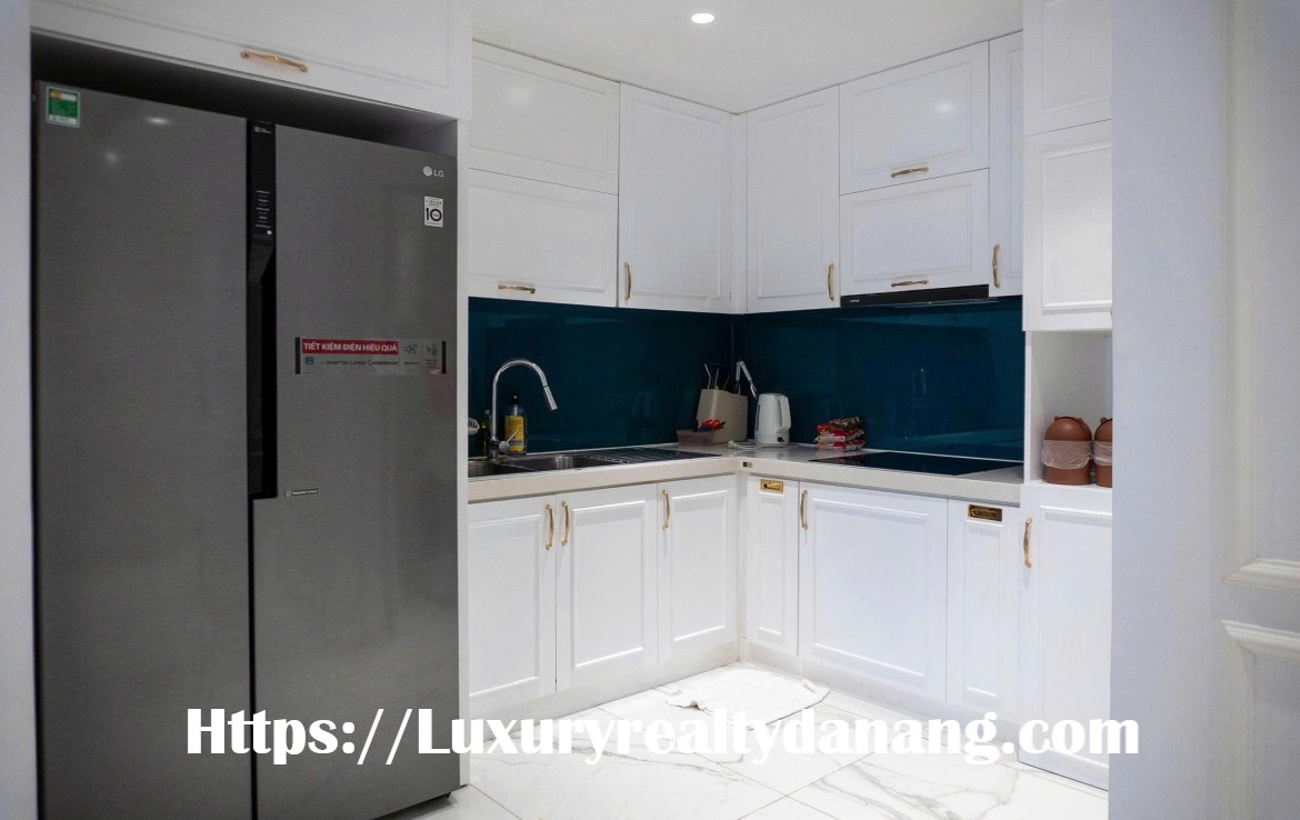 Hilton apartment for rent Danang by Han river, in Bach Dang complex, in Vietnam, modern style