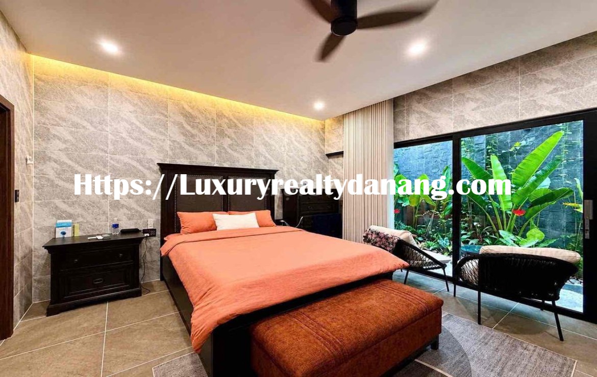 Green villa for rent Danang, near My Khe beach, in Vietnam