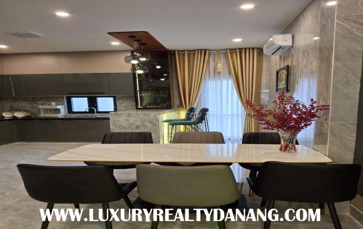 Danang modern house for rent in Vietnam, in Nam Viet A residential area, modern design