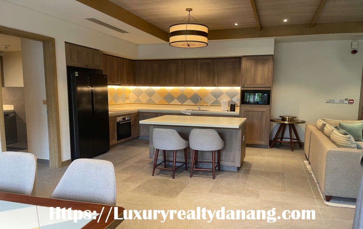 Fusion villa for rent Danang in Fusion resort & villas, in Vietnam, walking to the beach bay