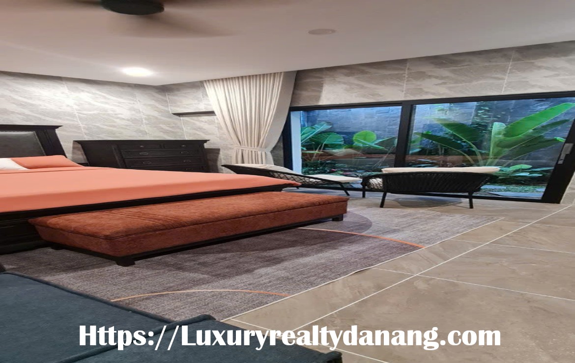 Green villa for rent Danang, near My Khe beach, in Vietnam