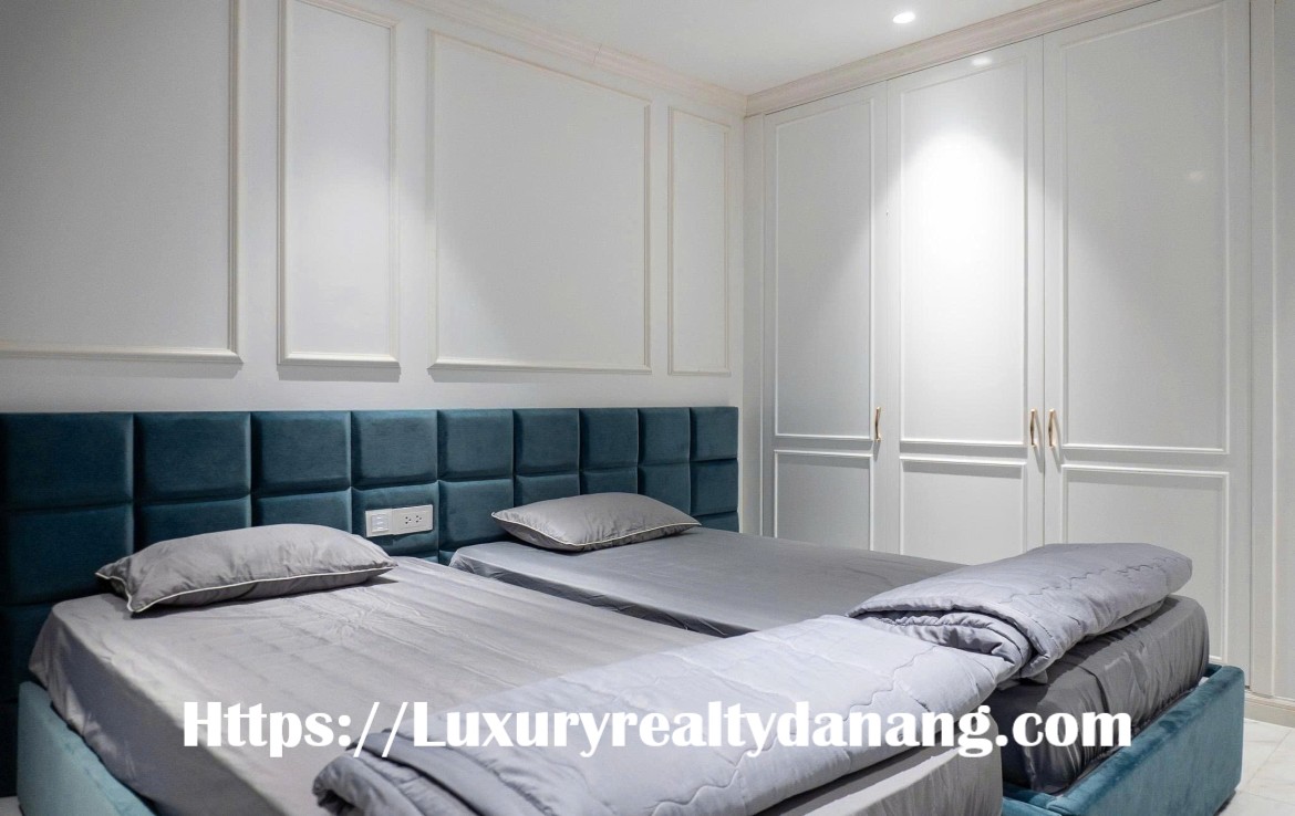 Hilton apartment for rent Danang by Han river, in Bach Dang complex, in Vietnam, modern design